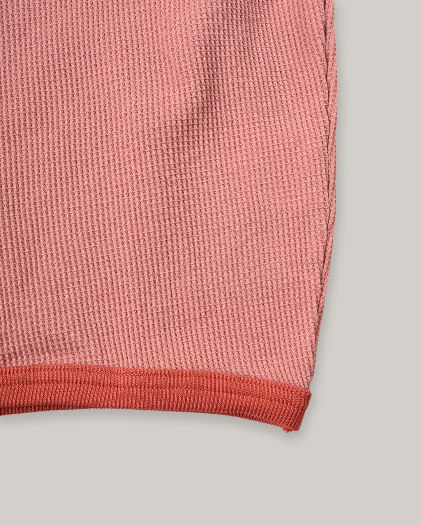W'MENSWEAR GAS STATION TEE - PINK WAFFLE