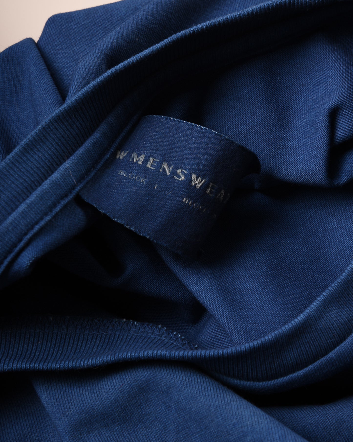 W'MENSWEAR GAS STATION TEE - INDIGO