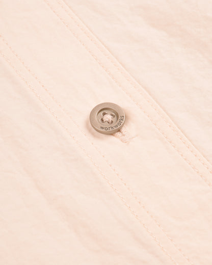 WORK WORKS WOMEN'S ROUND COLLAR SHIRT - CREAM