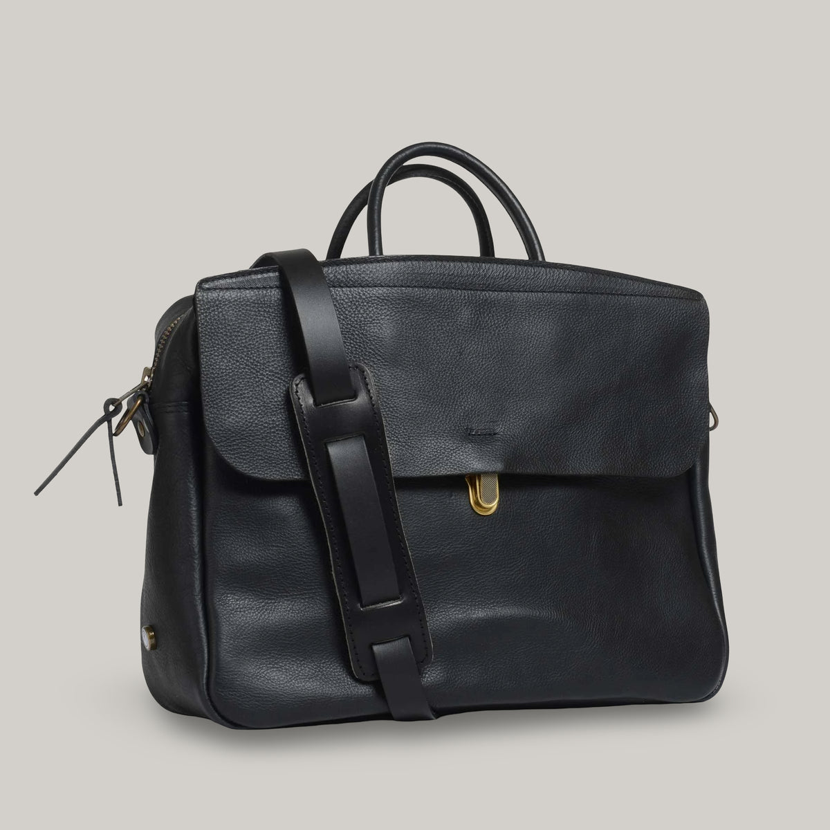 BLEU DE CHAUFFE ZEPPO BUSINESS BAG - BLACK