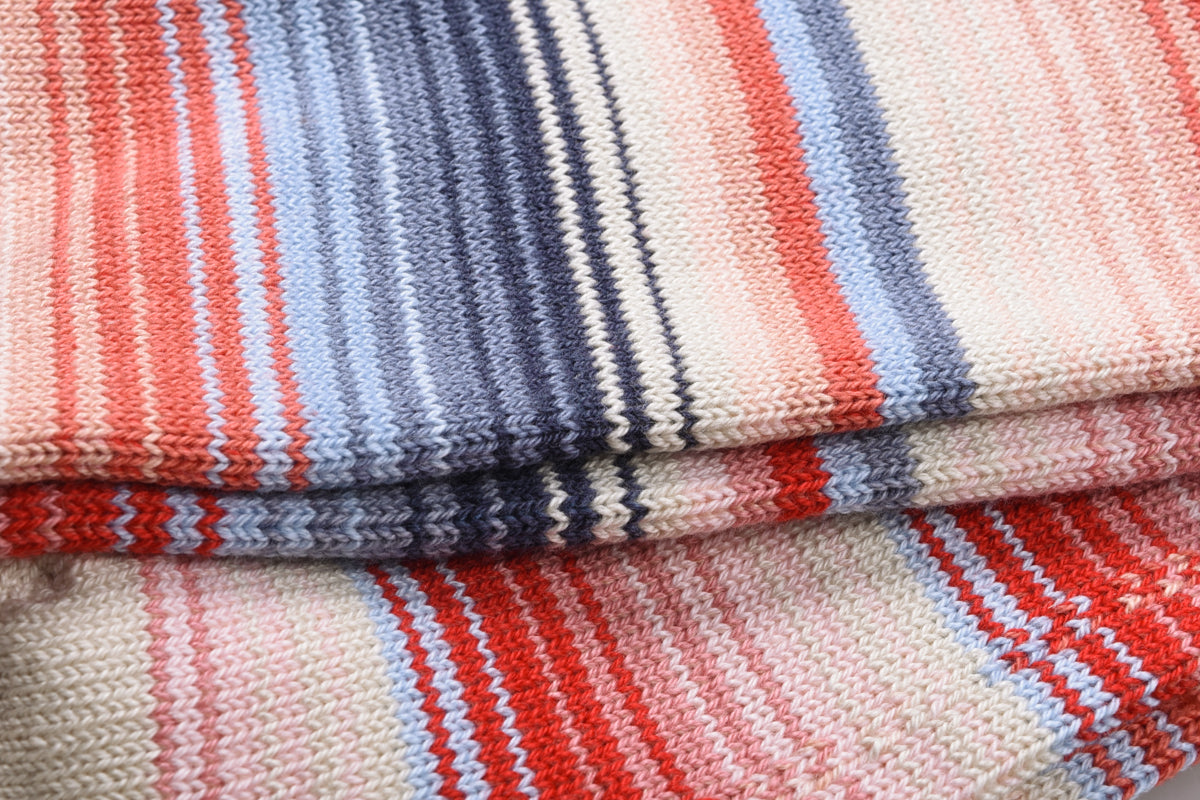 ANONYMOUS ISM SARAPE STRIPES CREW - OATMEAL