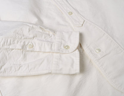 NIGEL CABOURN MAINLINE BRITISH OFFICERS SHIRT - WHITE