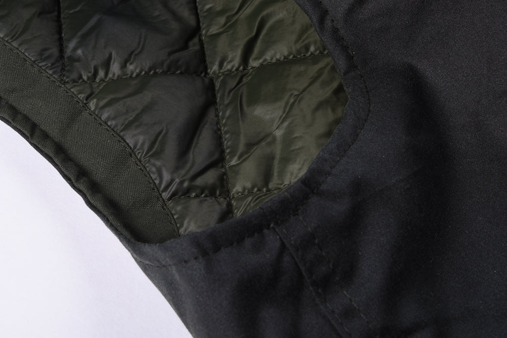 BARBOUR RIB COLLAR WESTMORLAND VEST - SAGE