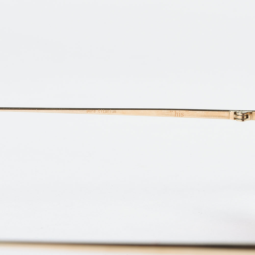 BUDDY OPTICAL HIS TITANIUM SUNGLASSES - GOLD