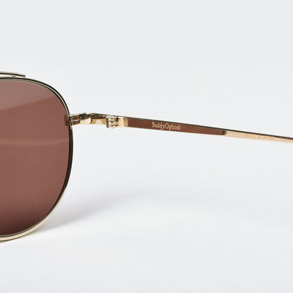 BUDDY OPTICAL HIS TITANIUM SUNGLASSES - GOLD