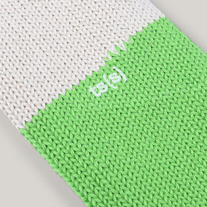 TS(S) UNPAIRED COTTON RIB SOCK (SINGLE) - GREEN