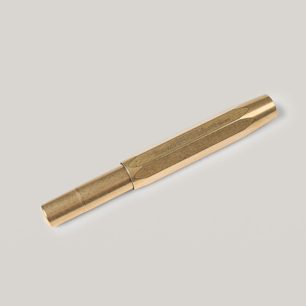 KAWECO BRASS SPORT FOUNTAIN PEN - MEDIUM