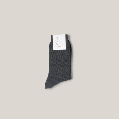 AYAME BASKET LUNCH SOLID SOCK - GRAY