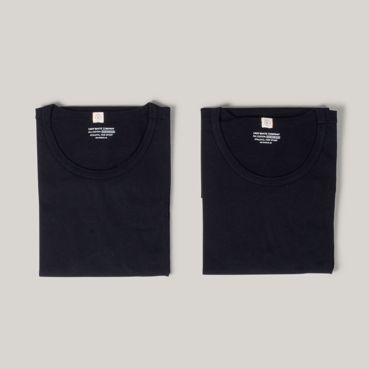 LADY WHITE CO. TEE 2 PACK - BLACK