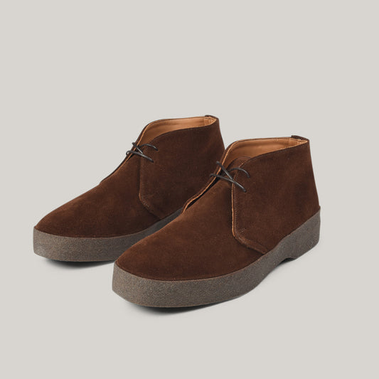 SANDERS MENS POLO SUEDE BRIT CHUKKA BOOT - SNUFF