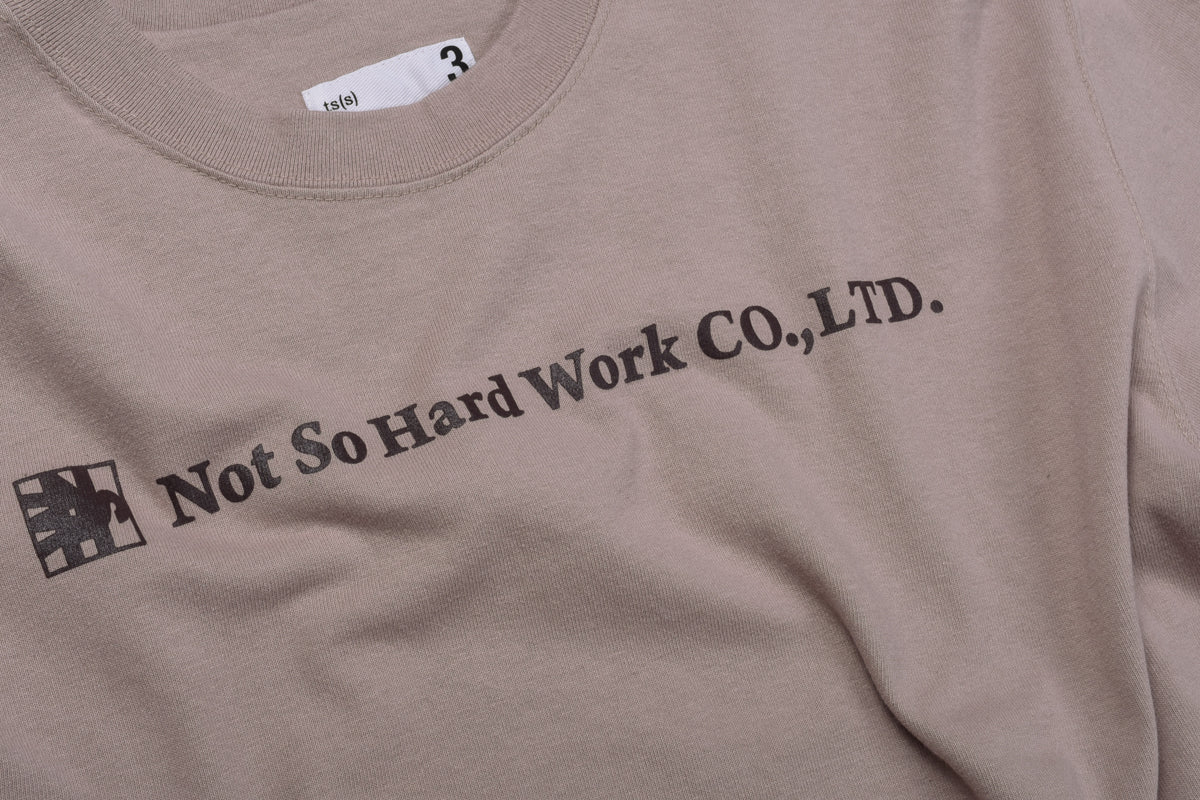 TS(S) NSHW PRINT T-SHIRT - BROWN