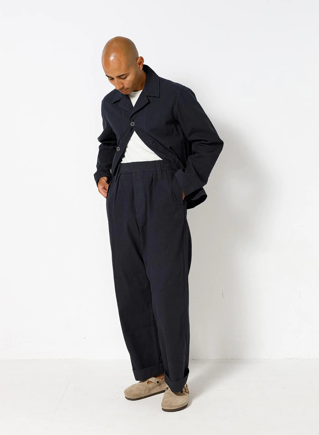 NIGEL CABOURN P-52 NAVVIE PANT - NAVY